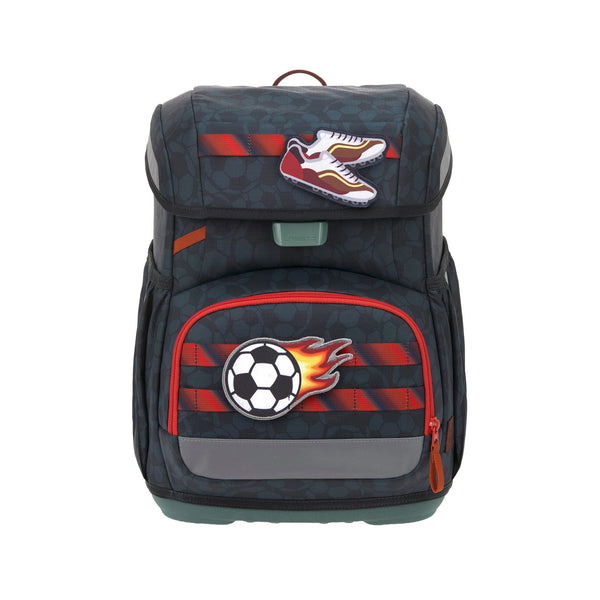 School Bag Set Light 6-piece Unique Football Dark Blue