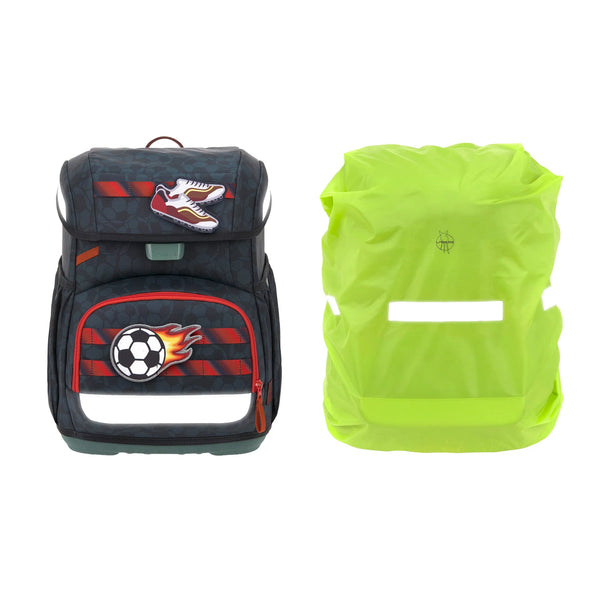 School Bag Set Light 6-piece Unique Football Dark Blue