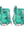 School Bag Set Light 6-piece Unique Seashell Turquoise