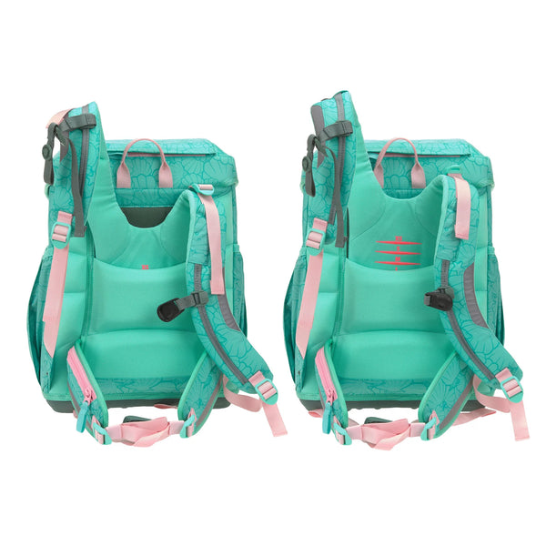School Bag Set Light 6-piece Unique Seashell Turquoise