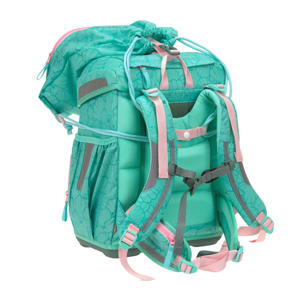 School Bag Set Light 6-piece Unique Seashell Turquoise