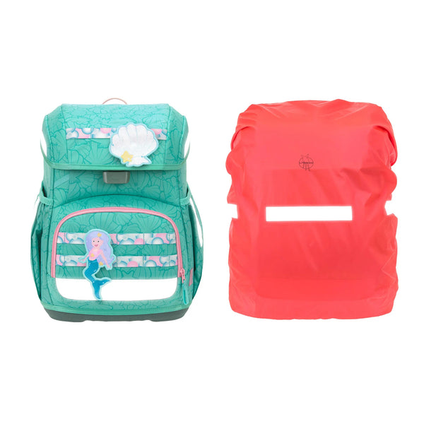 School Bag Set Light 6-piece Unique Seashell Turquoise