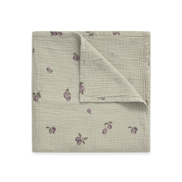 Musselin-Swaddle Prune Green