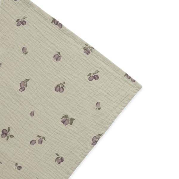 Muslin Swaddle Prune Green