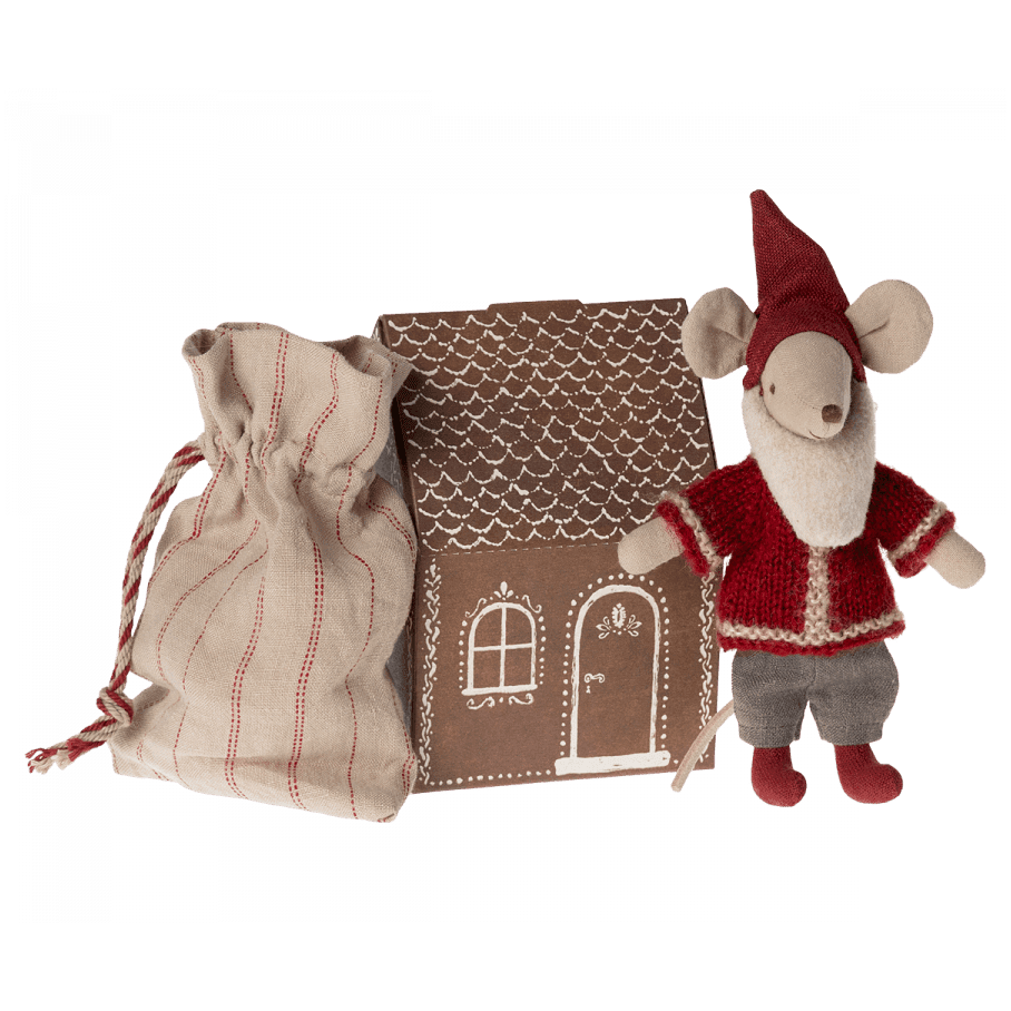 Maileg Weihnachtsmann Maus im Lebkuchenhaus | Puppen, Spielkombinationen & Spielzeugfiguren | Beluga Kids