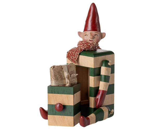 Elf with drawer green 