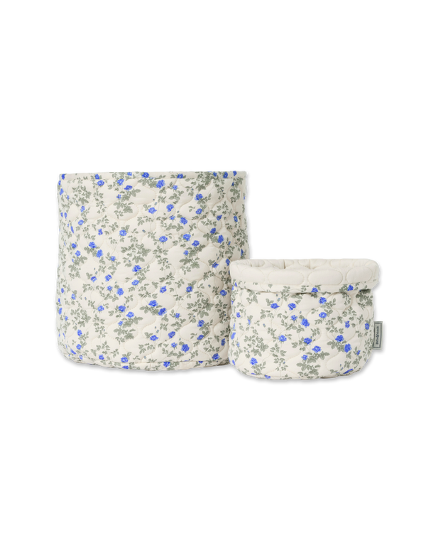 Satin Quilted Storage Basket Danty