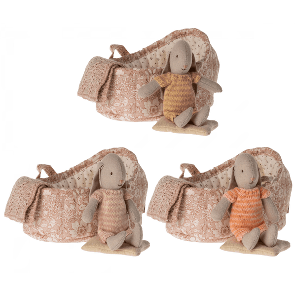 Maileg Kaninchen in Tragetasche rosa Mikro | Puppen, Spielkombinationen & Spielzeugfiguren | Beluga Kids