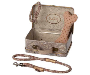Halsband und Leine aus dem Welpen Zubehör Rosa von Maileg