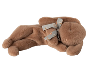 Sleeping Plush Bunny Small Soft Brown 