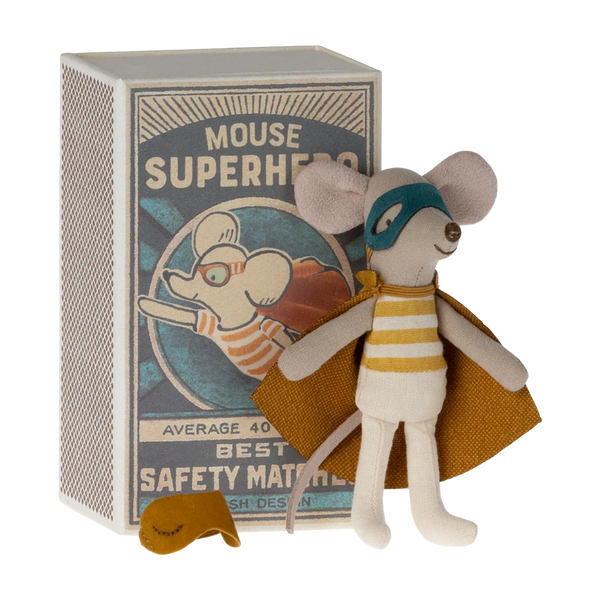 Superhero Mouse Little Brother in Matchbox 