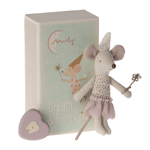 Tooth Fairy Mouse in Matchbox Lavender