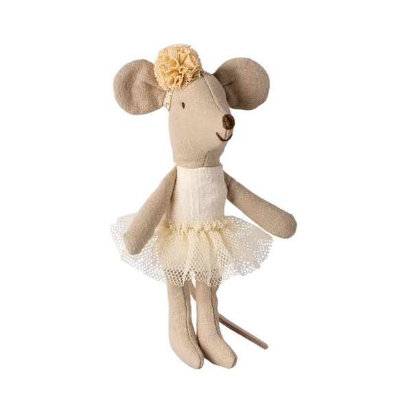 Ballerina Maus Kleine Schwester Off White