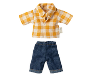Checked shirt &amp; jeans Papa Mouse 