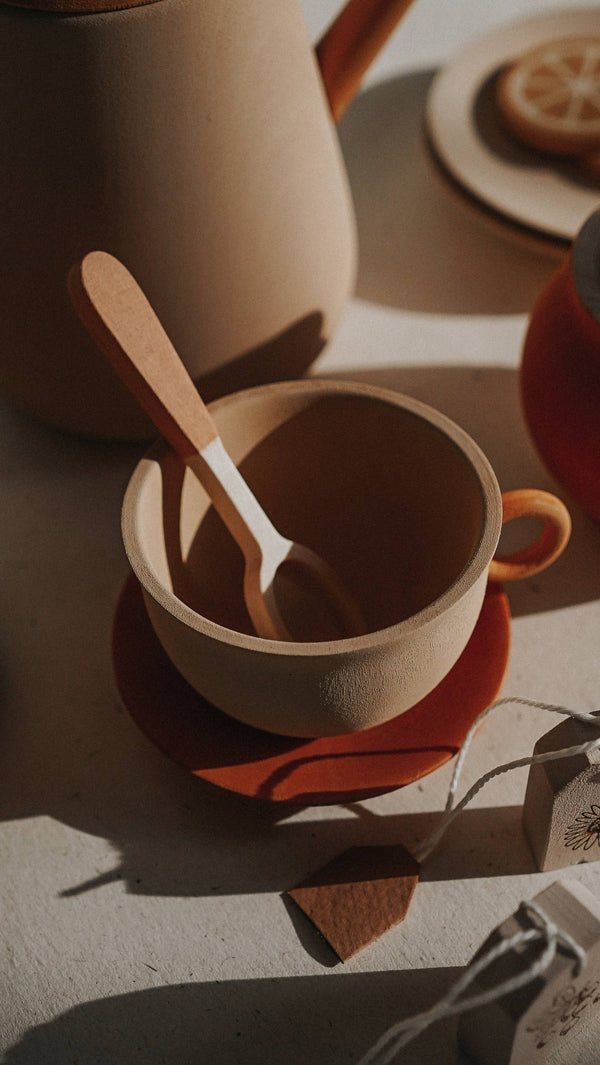 Wooden Citrus Tea Set