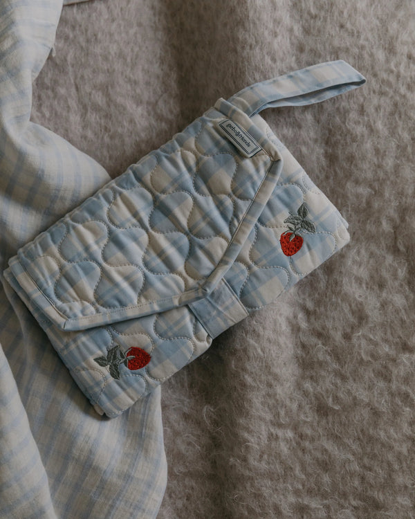 Changing Mat To Go Plaid Sky Blue