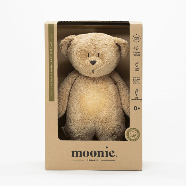 Moonie Organic Humming Bear Cappuccino | Kuscheltier | Beluga Kids
