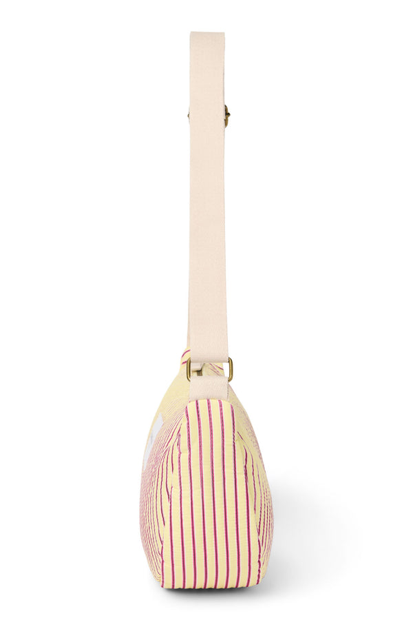 Poplin Striped Belt Bag for Adults Butter Yellow