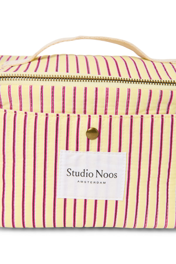 Poplin Striped Cooler Bag Butter Yellow