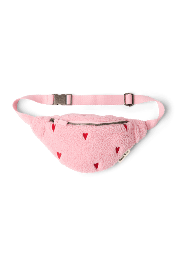 Studio Noos Teddy Gürteltasche für Kinder Light Pink Hearts in Rosa