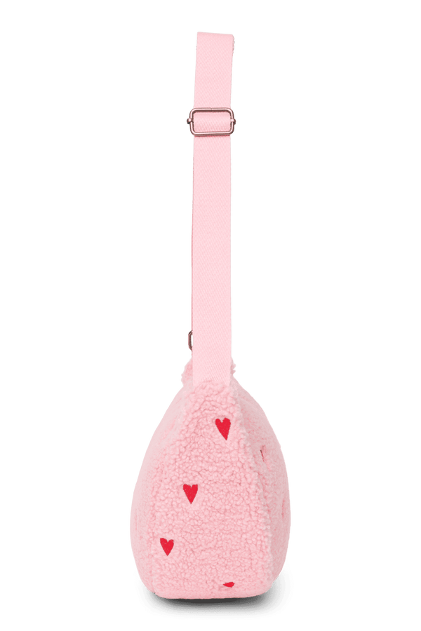 Studio Noos Teddy Gürteltasche in Rosa umgehängt getragen