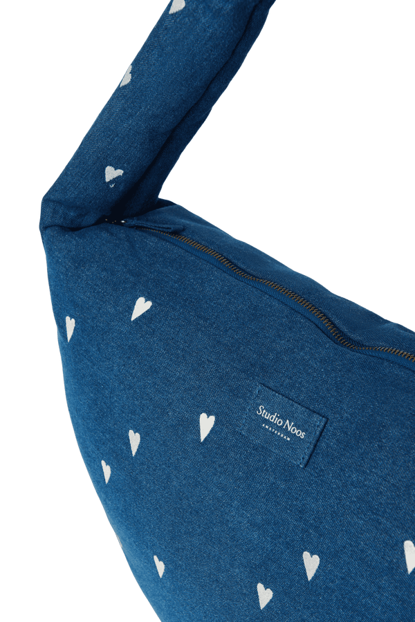Innenfach der Studio Noos Cross Body Bag Dark Blue White Hearts
