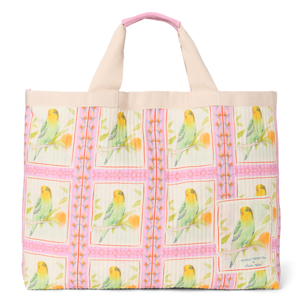 Maison Mangostan x Studio Noos Strandtasche Birds