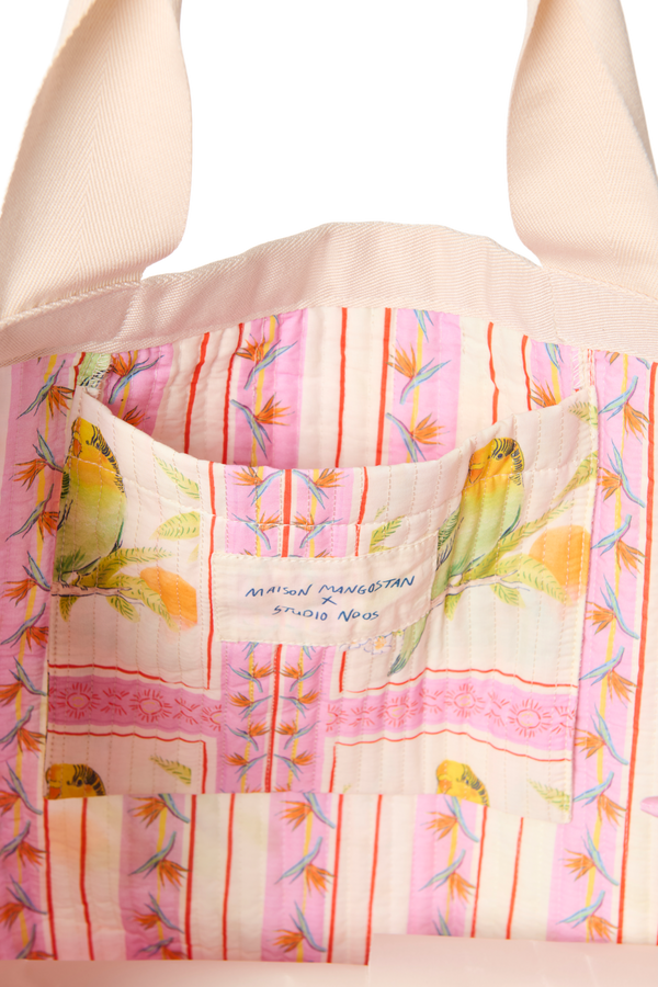 Maison Mangostan x Studio Noos Strandtasche Birds