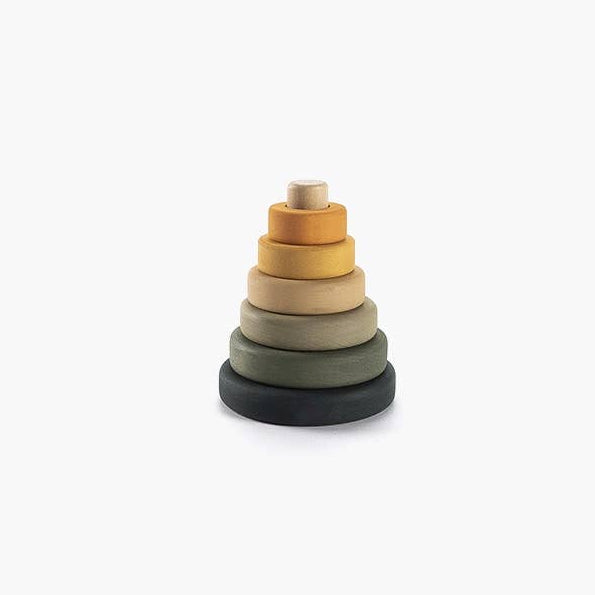 Mini wooden ring stacker jungle