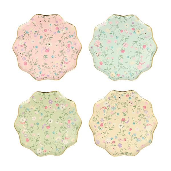 Party plates Ladurée Floral (8x)