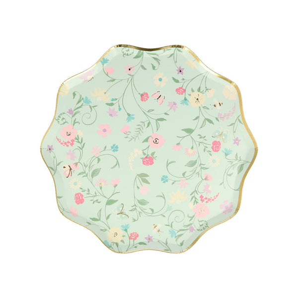Party plates Ladurée Floral (8x)