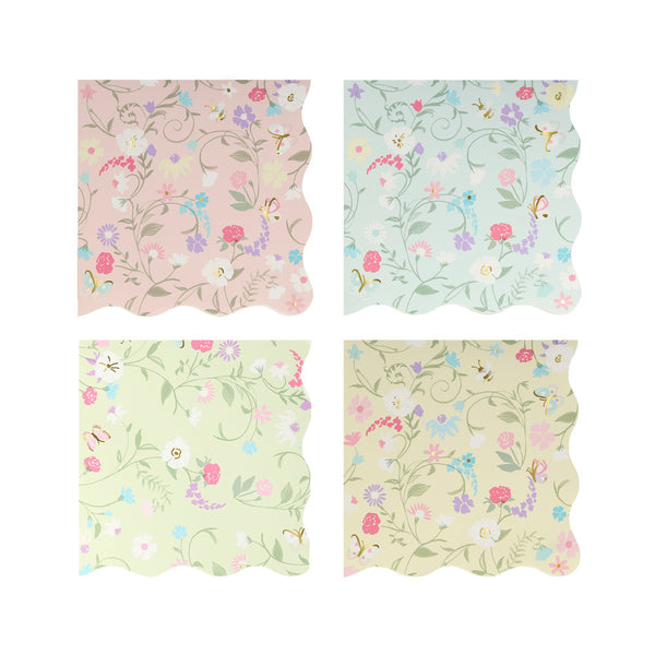 Ladurée Floral Napkins (16 pcs)