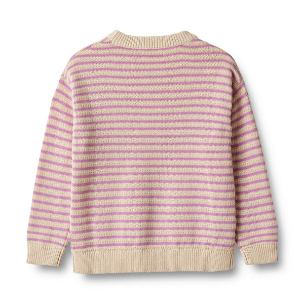 Knitted sweater Chris Iris Stripe