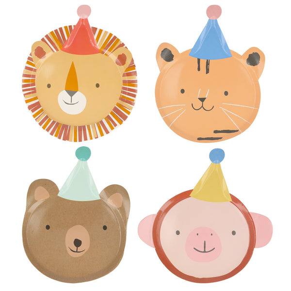 Animal Parade Party Plates (8x)