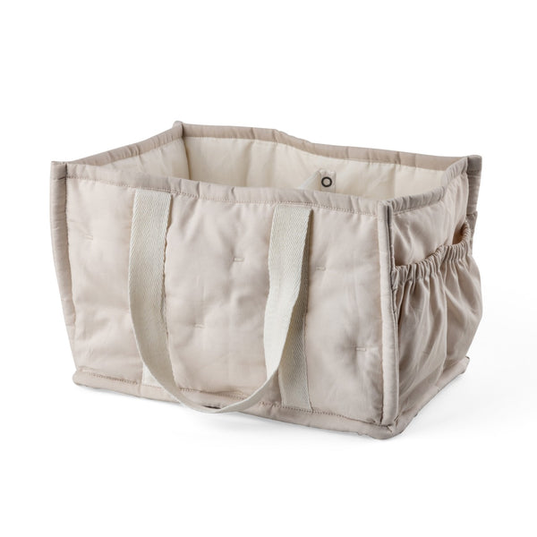 Storage basket for changing accessories Morning Beige