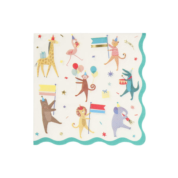 Animal Parade Napkins (16x)