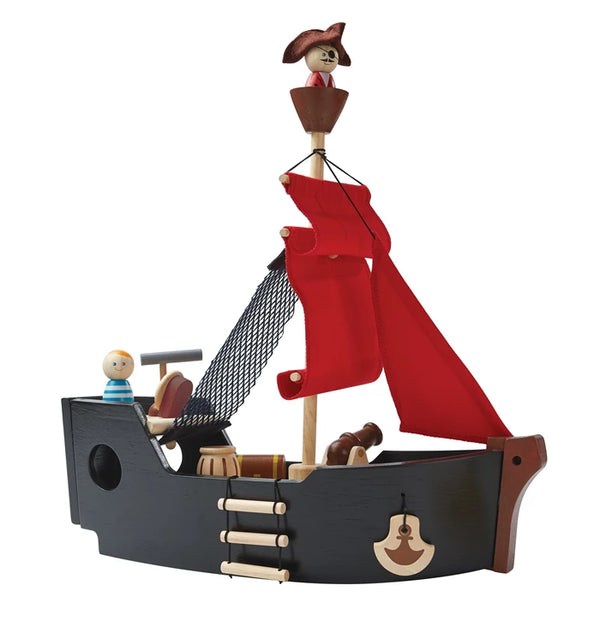 pirate ship playset made of wood 