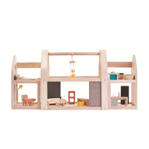 Slide N Go Puppenhaus von PlanToys, Detail der Etagen