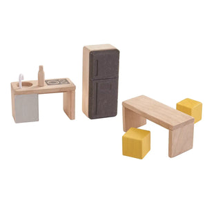 Tragbares Holz-Puppenhaus Slide N Go von PlanToys im Kinderzimmer