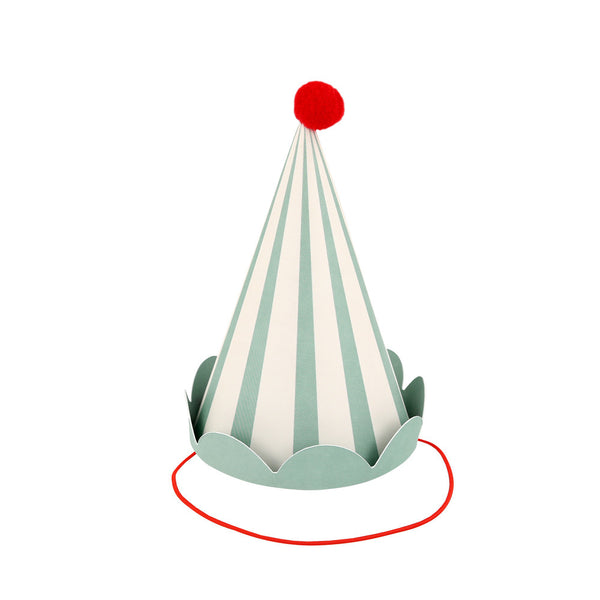 Pastel Party Hats (x8)