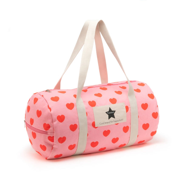 Bowling Bag with Hearts Pink