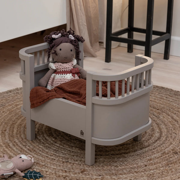 Sebra Doll Bed + Mattress Jetty Beige