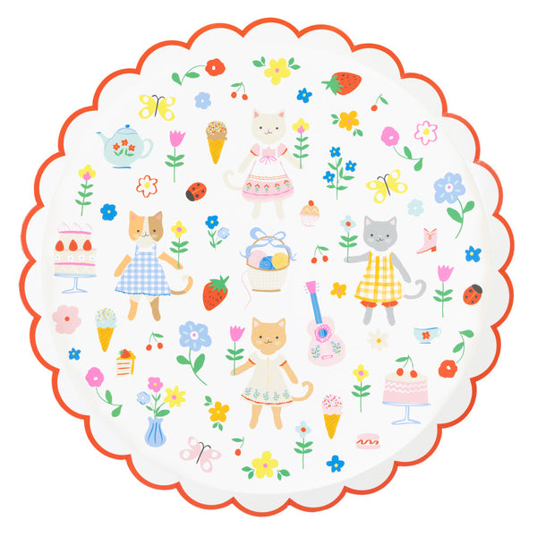 Party Plates Kitten Club (x8)