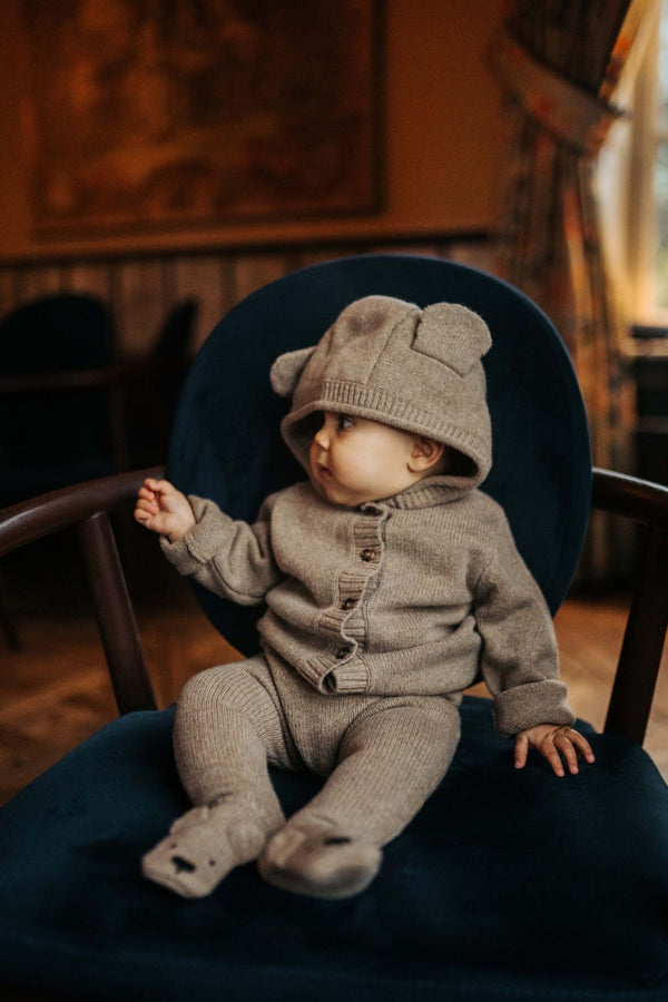 Matsie Merino Cardigan Bear