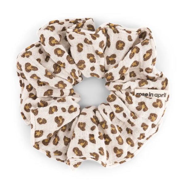 Scrunchie Leopard Greige