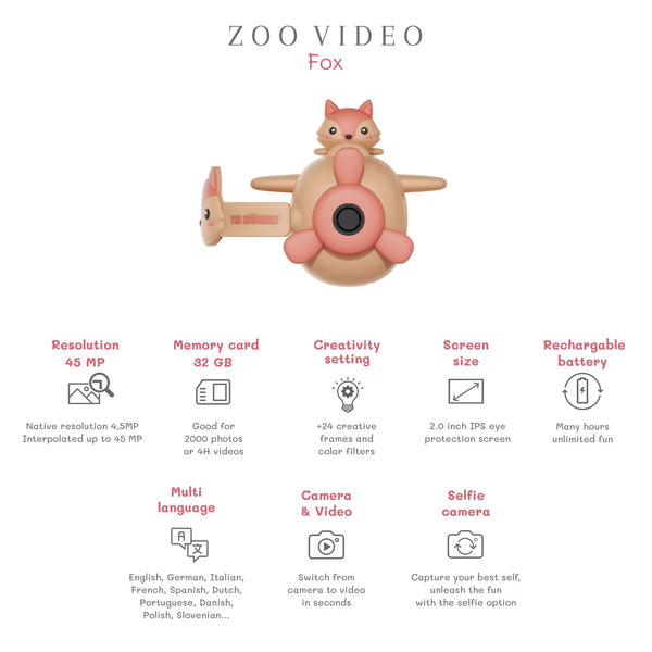 Kids Camera V1 - Zoo Video Fox