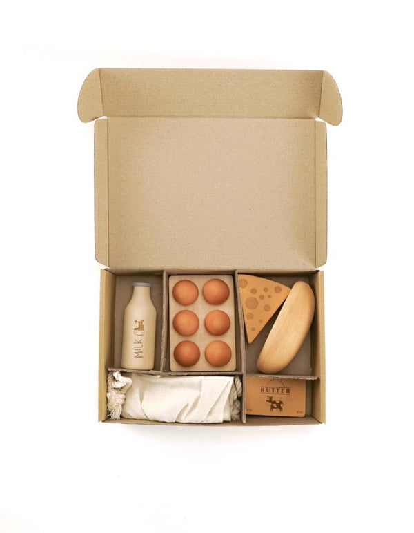 Farm Products Wooden Toy Set