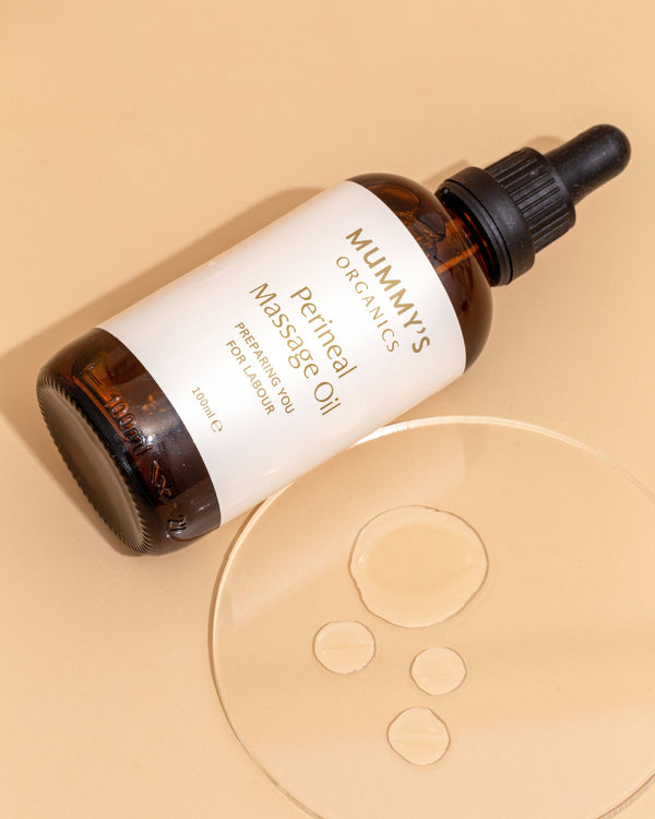 Natural perineal massage oil