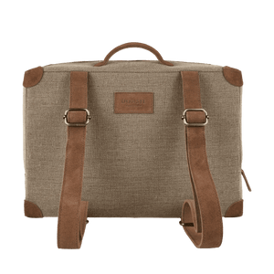 Donsje Paaki Rucksack Teddy Brown von hinten
