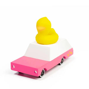 Candylab Duckie Wagon, Holzspielzeugauto von oben